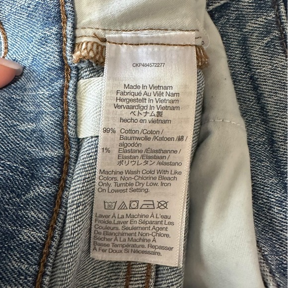 Madewell The Tall '90s Straight Jean Rondell Wash Crease Edition Denim 26T - Picture 7 of 11